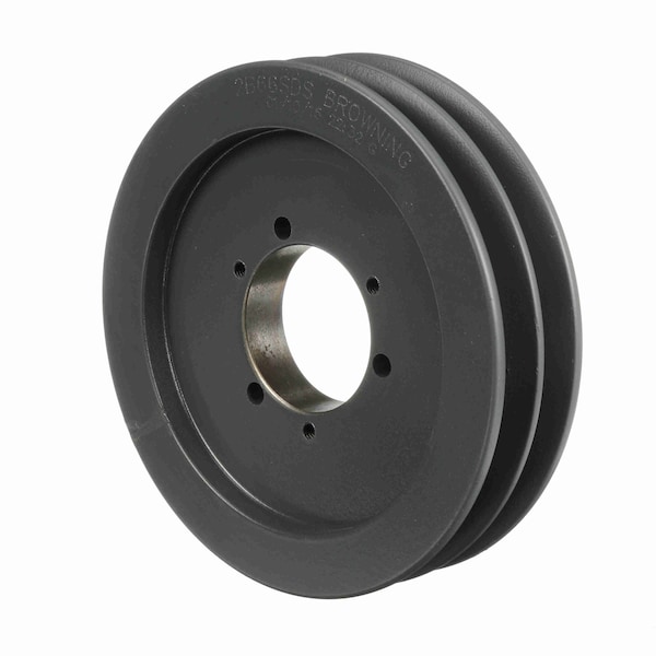 2 Groove Cast Iron Bushed Bore Multiple Sheave, 2B66SDS